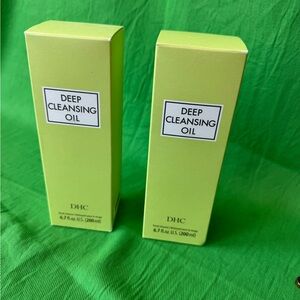 DHC Deep Cleansing Oil (2) New In Box, Makeuo Remover, Olive Oil, Double Cleanse